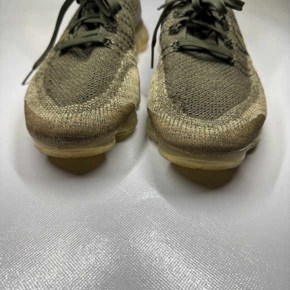 Nike AH8447-201 Air VaporMax Flyknit Olive Green Sneakers Men's Size 11.5 - Picture 16 of 16